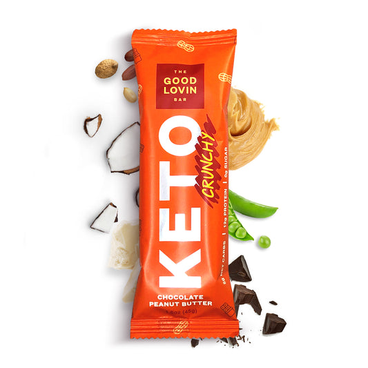 BEST ORGANIC KETO BAR “CRUNCHY” Chocolate Peanut Butter (4ct)